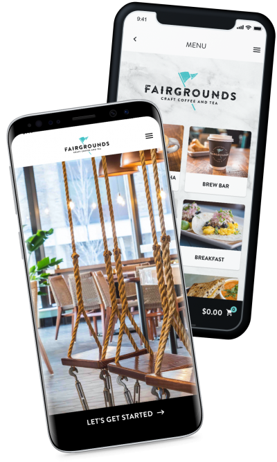 fairgrounds coffee ordering and reward app